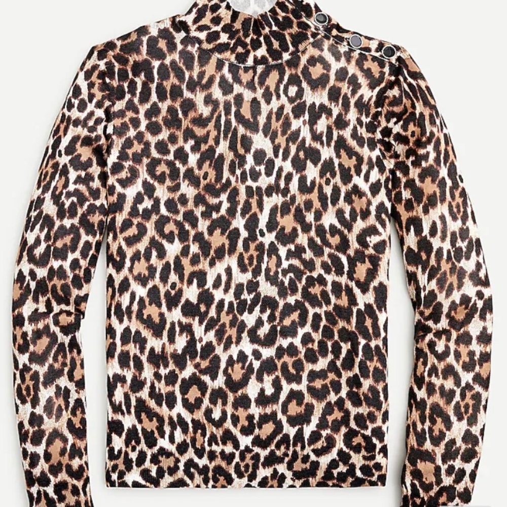 SOLD J.Crew Silk-Blend Shoulder-Button Sweater AR952